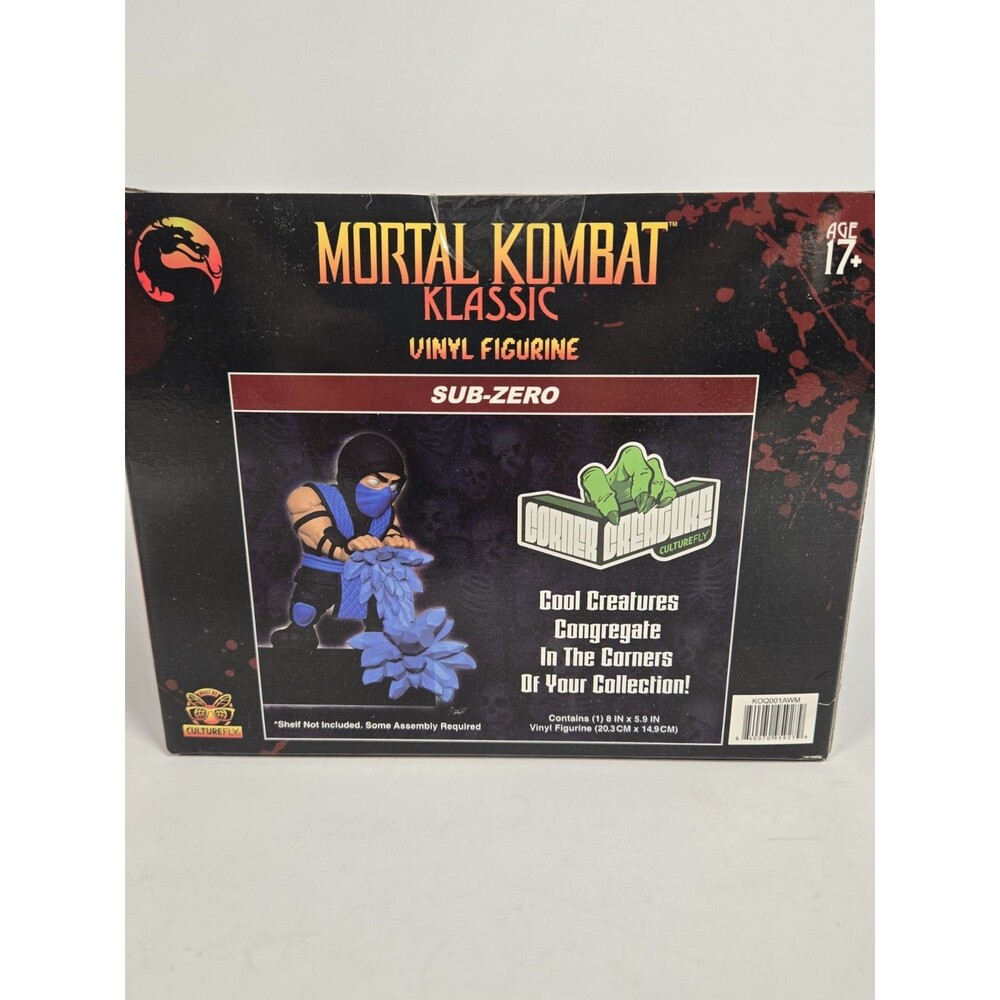 Mortal Kombat Klassic Sub-Zero Corner Creature CultureFly Vinyl Figure NIB